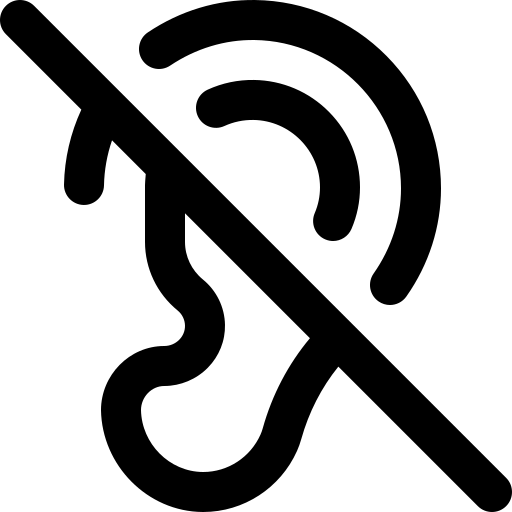 No audición